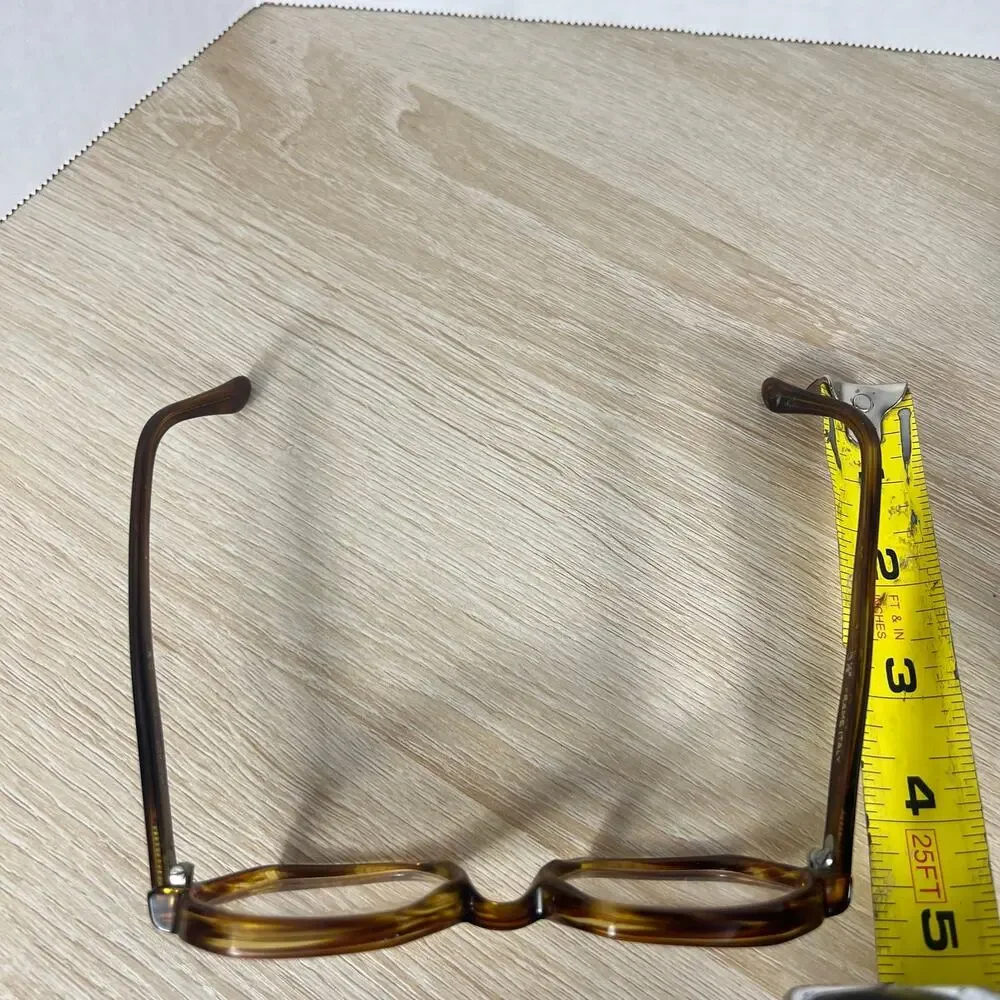 Vintage Safilo Scala Hexagon Eyeglasses Havana Brown Frames 5 1/2 Italy 48-22